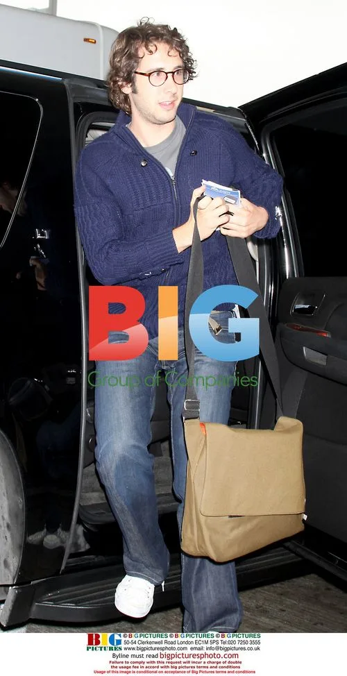 Josh Groban arrives at LAX