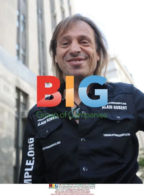 Stuntman Alain Robert at Press Conference