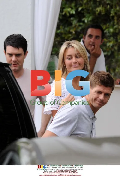 Steven Gerard and wife Alex Curran arrive in Miami