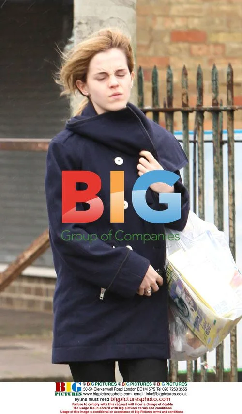 Emma Watson runs errands in London