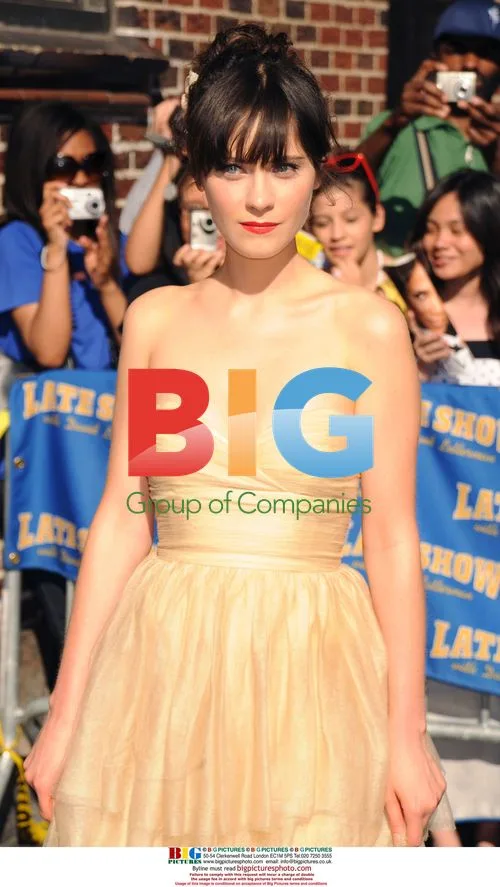 Zooey Deschanel at Late Show taping