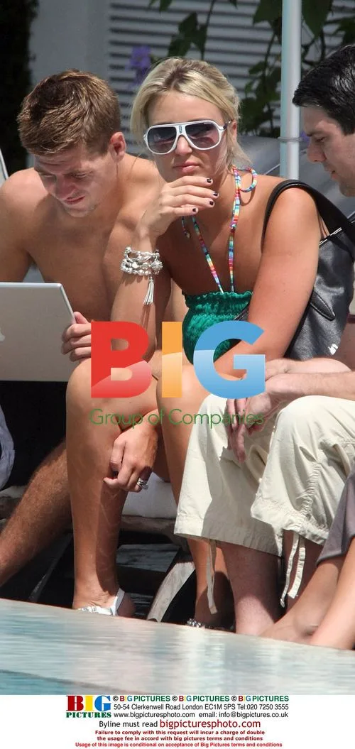 Steven Gerrard and Alex Curran on Holiday in Miami
