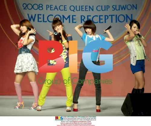 Korean singers Brown Eyed Girls attend 2008 Peace Queen Cup