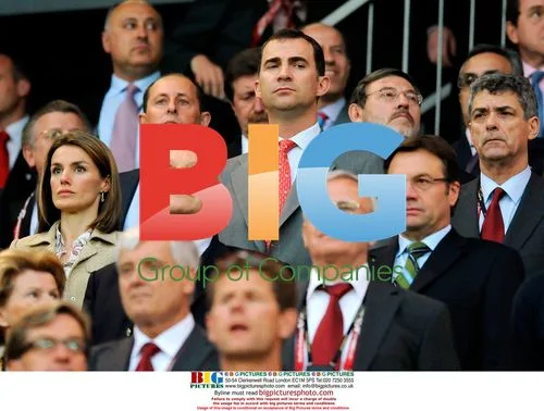 Princess Letizia and Prince Felipe at Euro 2008