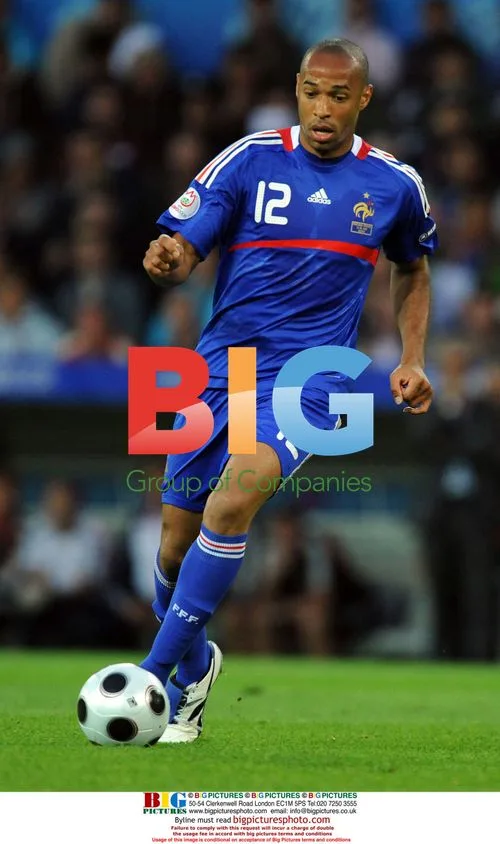 Thierry Henry at UEFA Euro 2008 Italy vs Romania