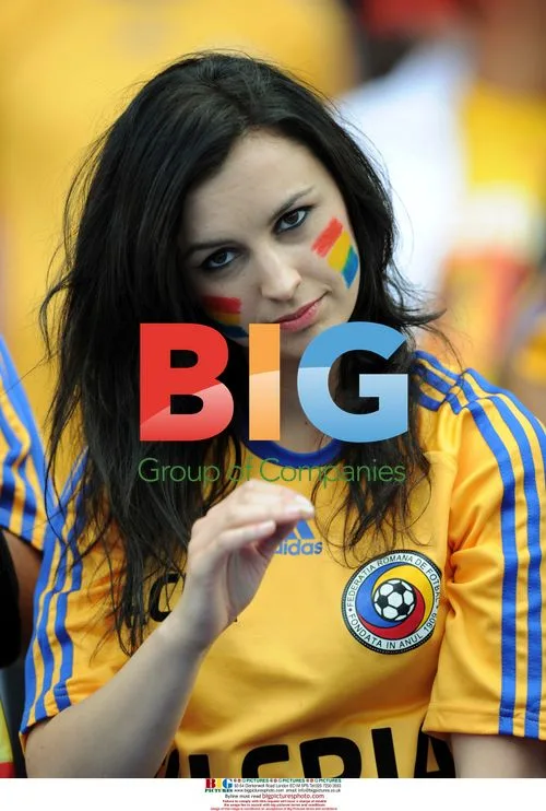 Romania Fans at Italy v Romania Euro 2008 Match