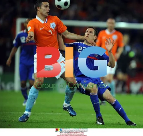 Van Persie and Ribery at Euro 2008 match