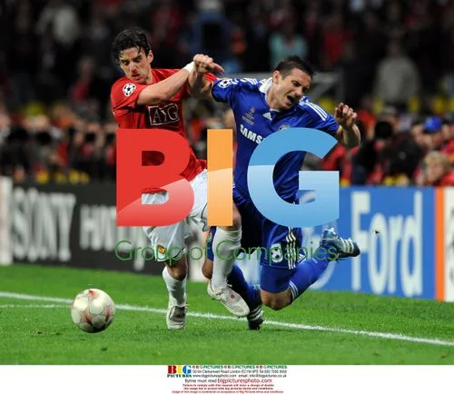 Owen Hargreaves and Frank Lampard at UEFA Champions League Final