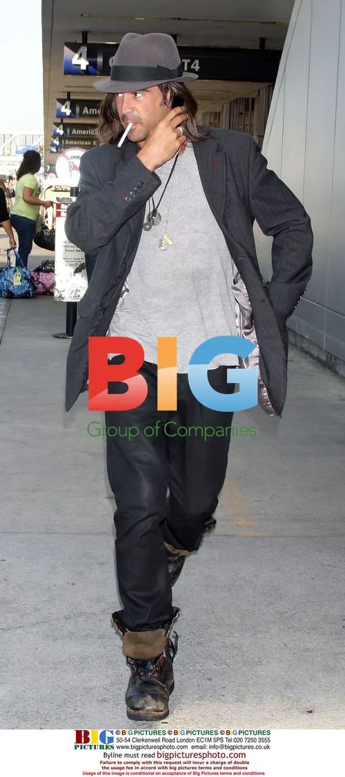 Colin Farrell Arrives at LAX