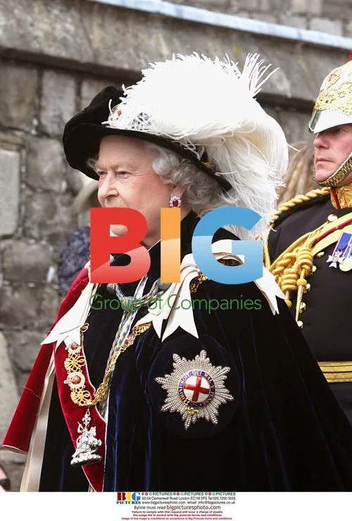 Queen Elizabeth II at the Order of the Garter Ceremony