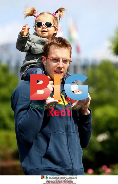Sebastian Bourdais with daughter Emma