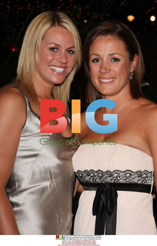Chemmy Alcott and Natalie Pinkham at SPARKS Beijing Send Off Ball 2008