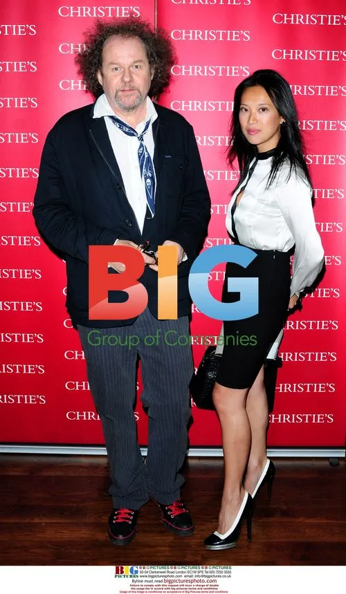 Mike Figgis and Guest at Lucian Freud Private View