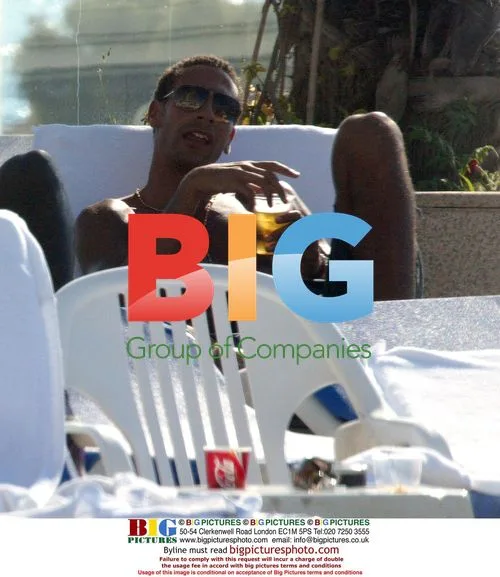 Rio Ferdinand on holiday in Tel Aviv