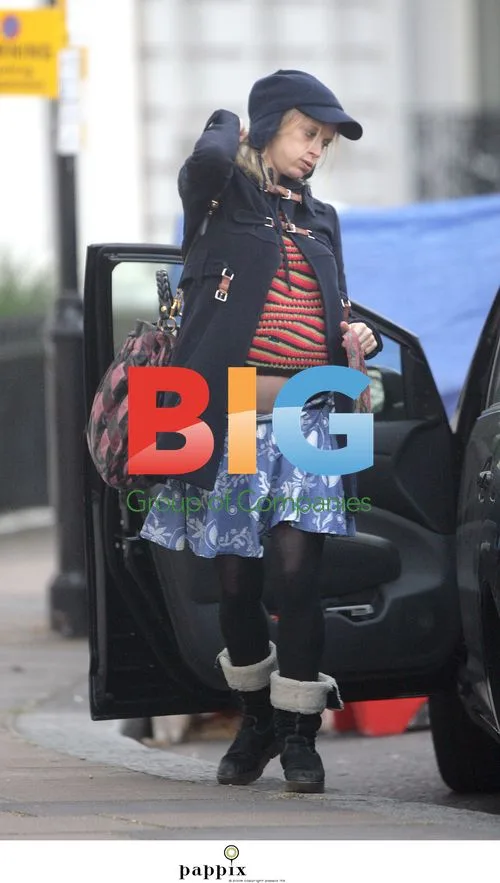 Heavily Pregnant Laura Bailey in London
