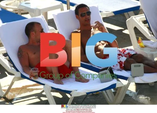 Rio Ferdinand on holiday in Tel Aviv