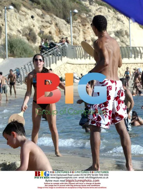 Rio Ferdinand on holiday in Tel Aviv