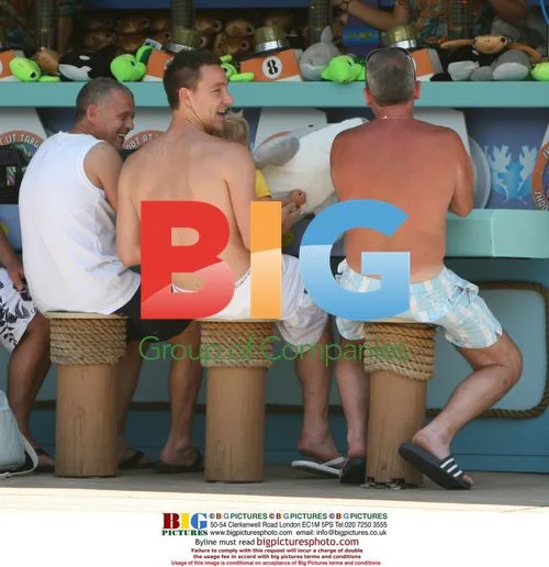 John Terry with Family at Florida Theme Park
