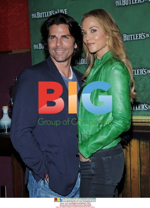 Elizabeth Berkley and Greg Lauren at "The Butler's in Love" premiere
