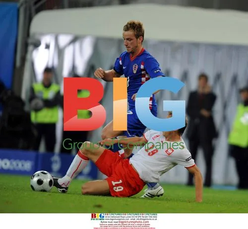 Croatia v Poland EURO 2008 Action