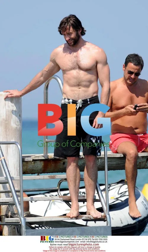 Hugh Jackman on holiday in Saint Tropez
