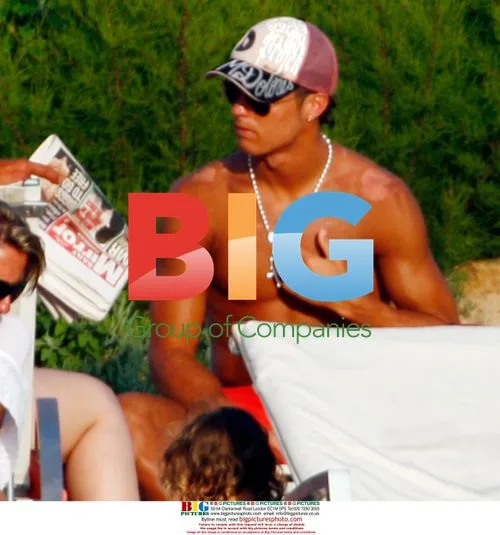 Cristiano Ronaldo on holiday in Italy