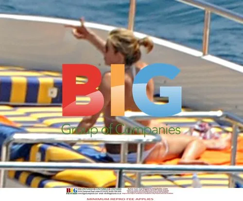 Rod Stewart and Penny Lancaster in Positano, Italy
