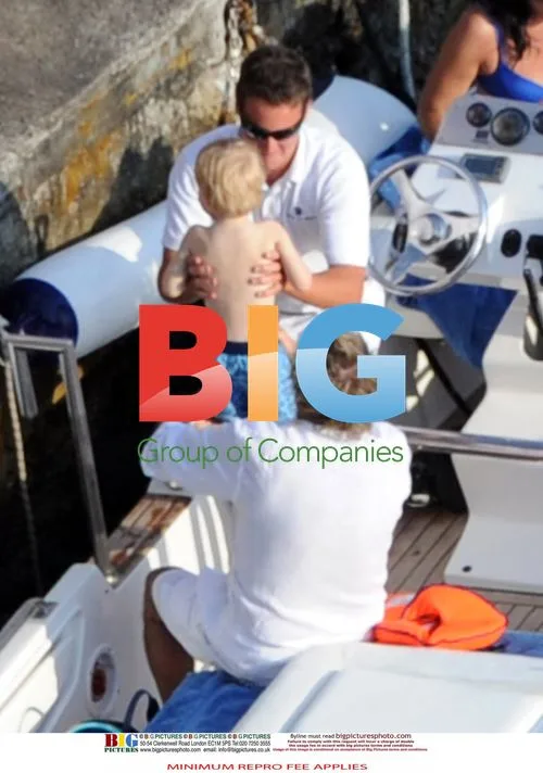 Rod Stewart and Penny Lancaster in Positano, Italy