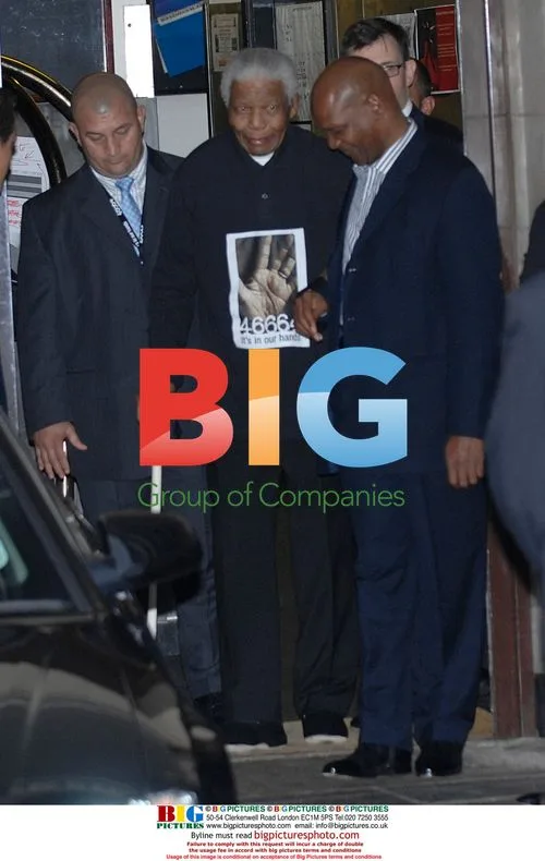 Nelson Mandela at the Dorchester Hotel