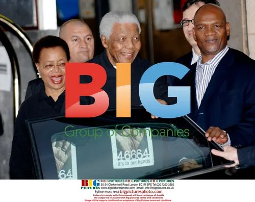 Nelson Mandela at Dorchester Hotel, London