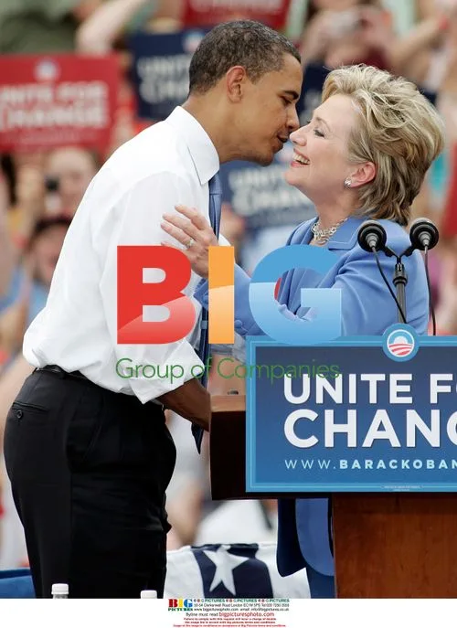 Obama and Clinton Campaign Together