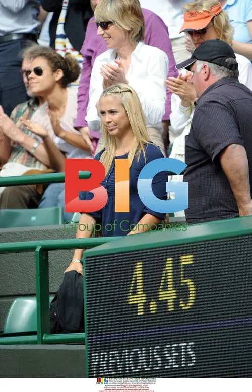 Bec Cartwright Watches Lleyton Hewitt's Wimbledon Match