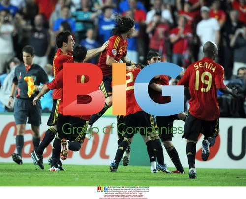 Spain celebrate Euro 2008 penalty shootout win