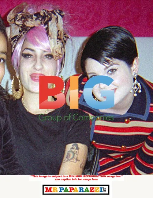 Amy Winehouse in Pink Wig with Friends