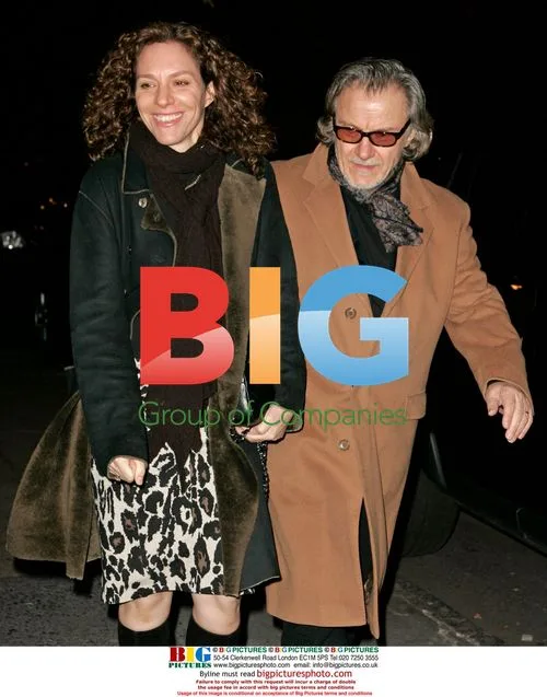 Harvey Keitel and wife at Waverly Inn