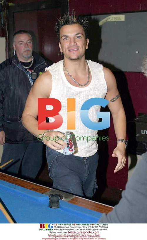 Peter Andre backstage at Carling Apollo
