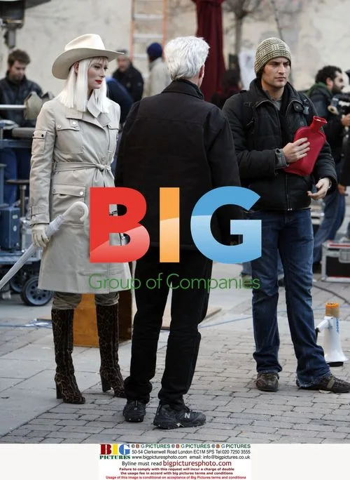 Tilda Swinton on the set of 'Limits of Control' in Madrid