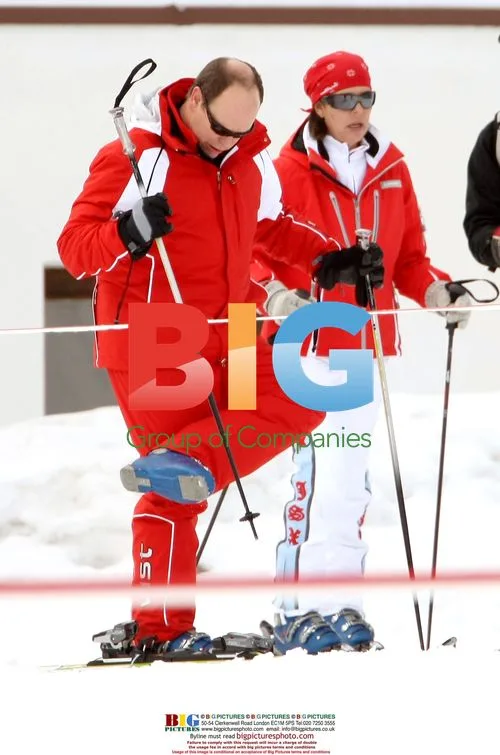 Prince Albert & Charlene ski in Austria