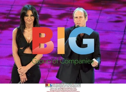 Michael Bolton and Anna Tatangelo at San Remo Festival