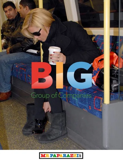 Denise Van Outen on London Tube