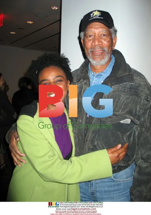 Morgan Freeman with Granddaughter at HBO Premiere