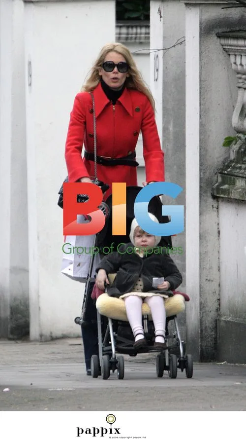Claudia Schiffer Enjoys Scooter Ride with Daughter