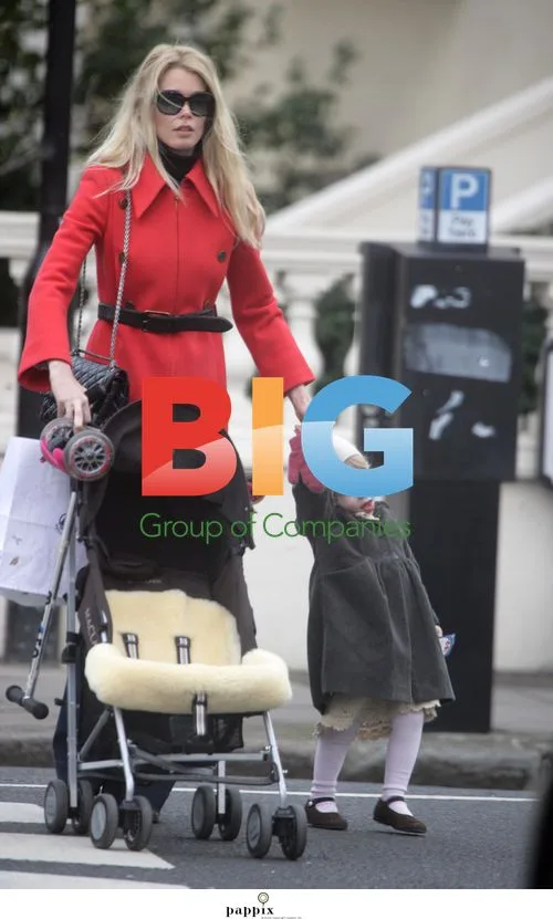 Claudia Schiffer and Daughter Clementine on Outing
