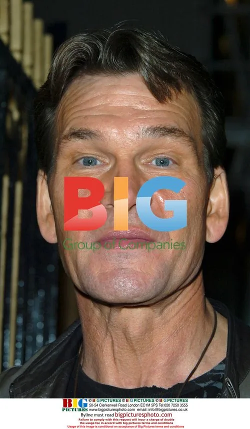 Patrick Swayze chats with fans after 'Guys And Dolls'