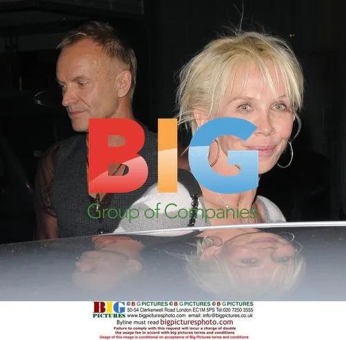 Sting and Trudie Styler Leaving Bungalow 8 Club