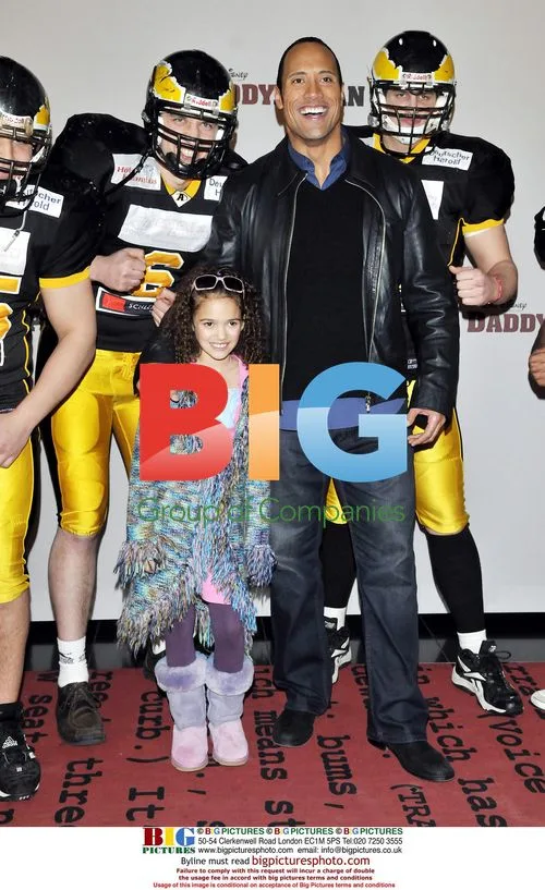 Dwayne Johnson & Madison Pettis at "The Game Plan" Photocall