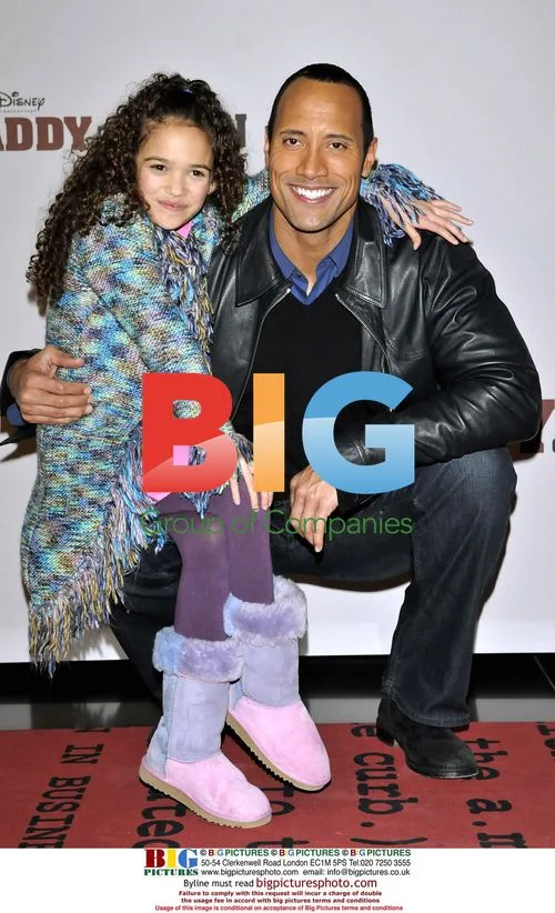 Dwayne Johnson & Madison Pettis at "The Game Plan" Photocall
