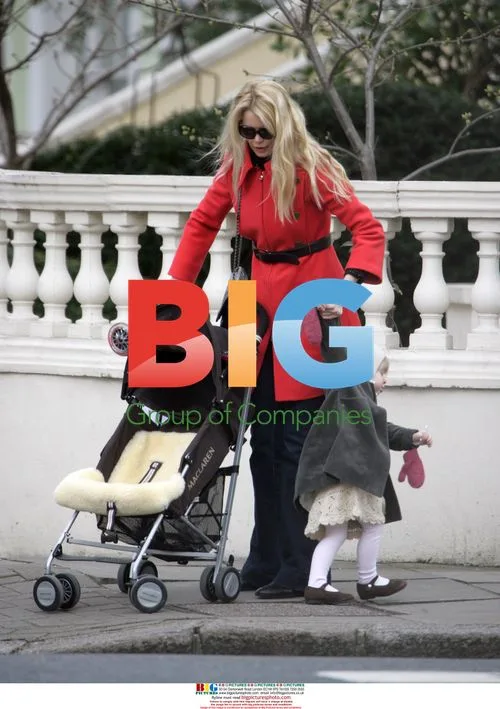 Claudia Schiffer and daughter Clementine in London