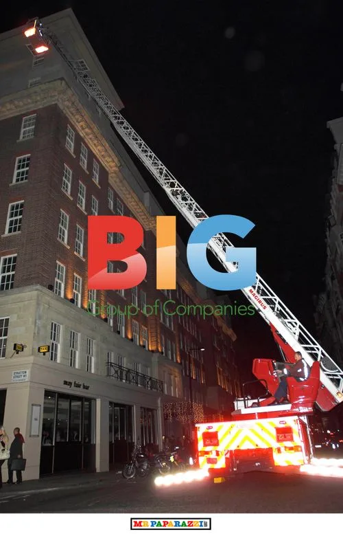 Fire at May Fair Hotel in London