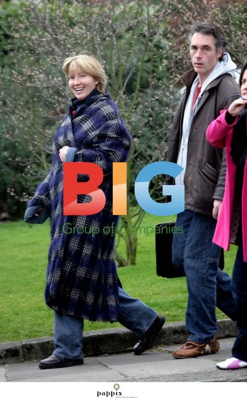 Emma Thompson and Greg Wise with baby